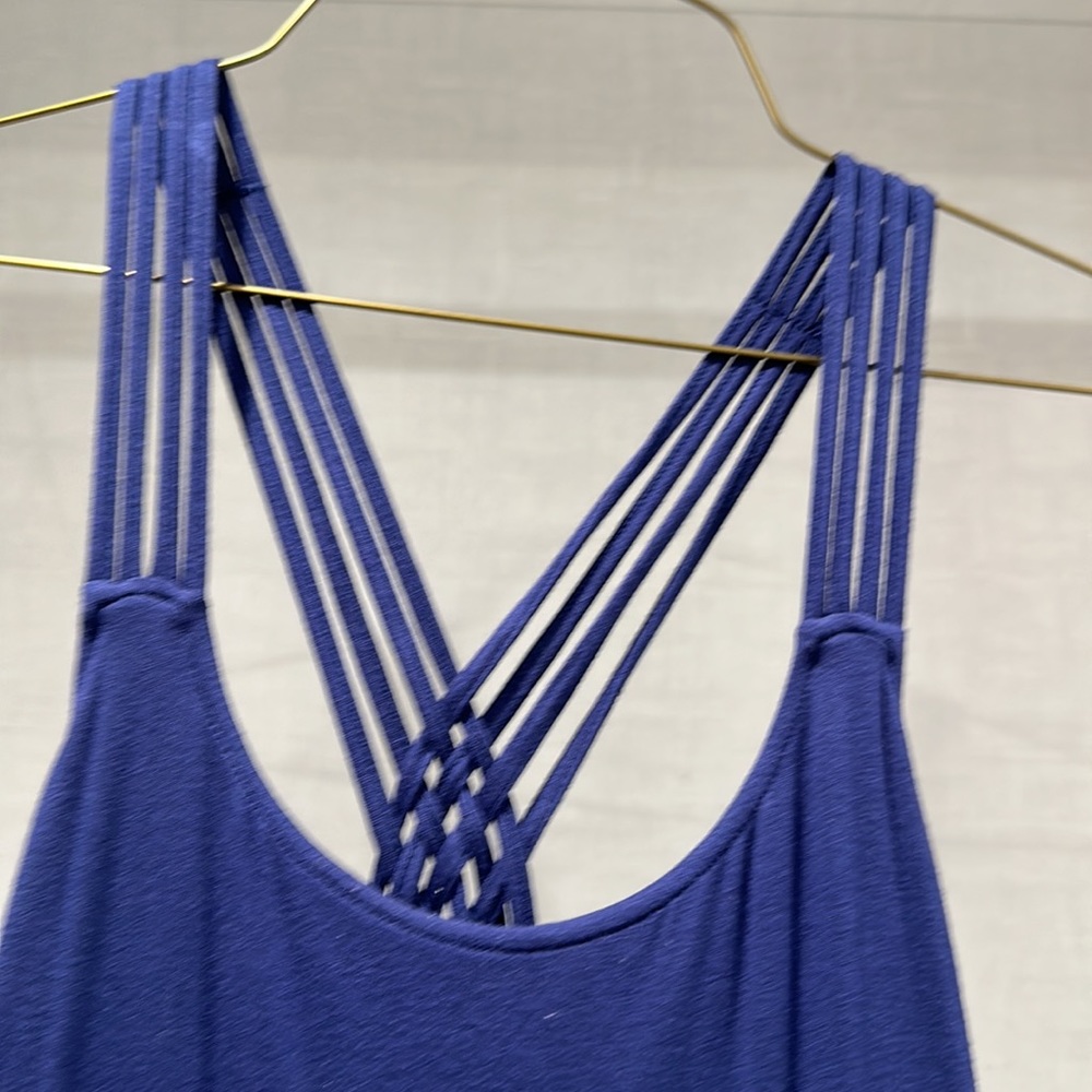 Calvin Klein blue strappy sundress with pockets. Size 2 EUC